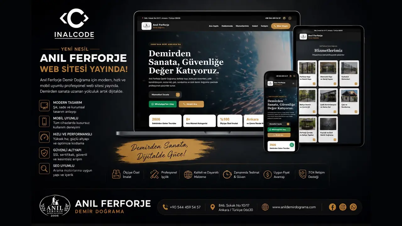 Anıl Ferforje  Demir Doğrama - Kurumsal Web Sitesi