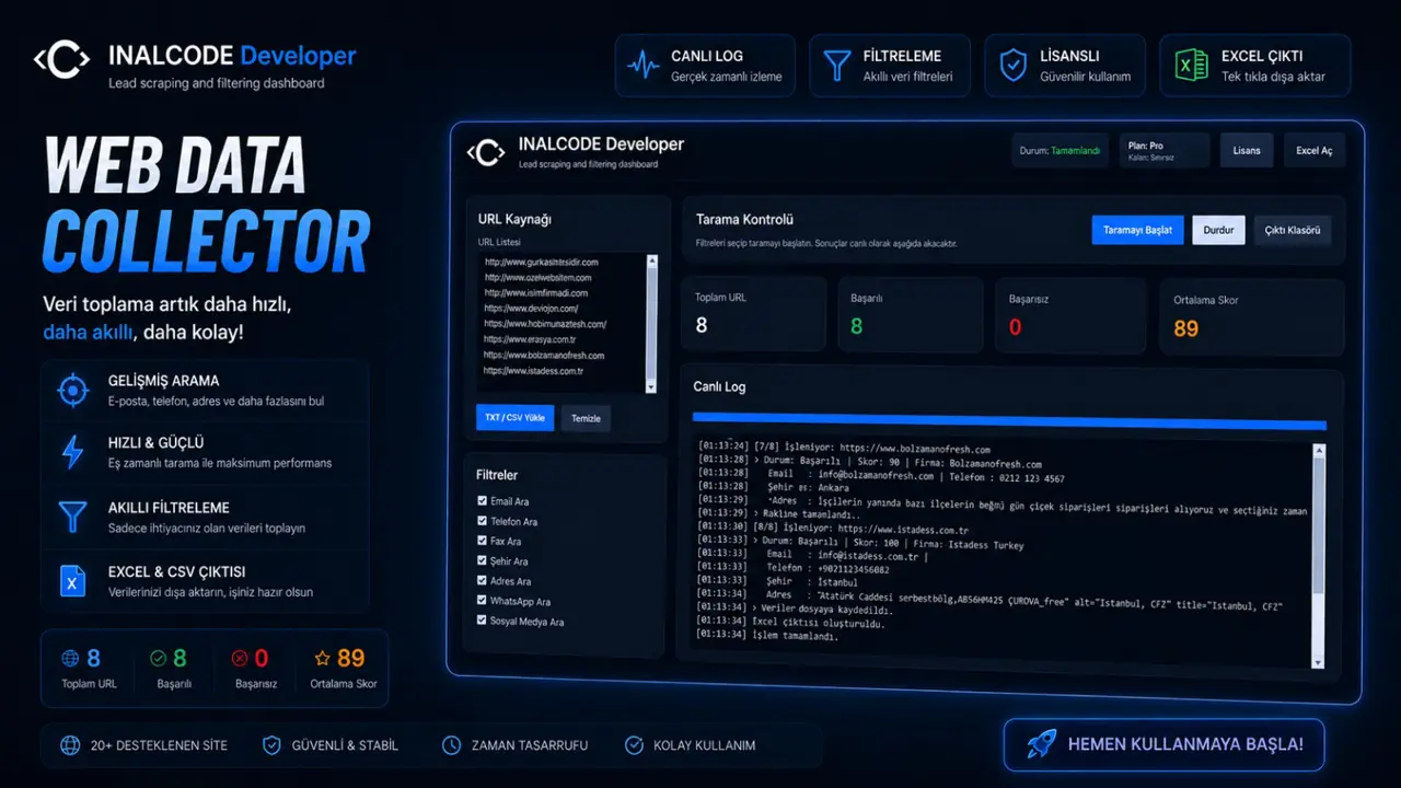 WebDataCollector – Akıllı Veri Toplama Uygulaması